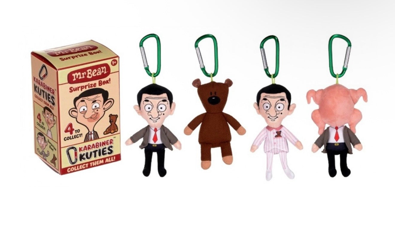 Mr Bean 12cm Karabiner Kuties Plush Bag Clip Blind Box