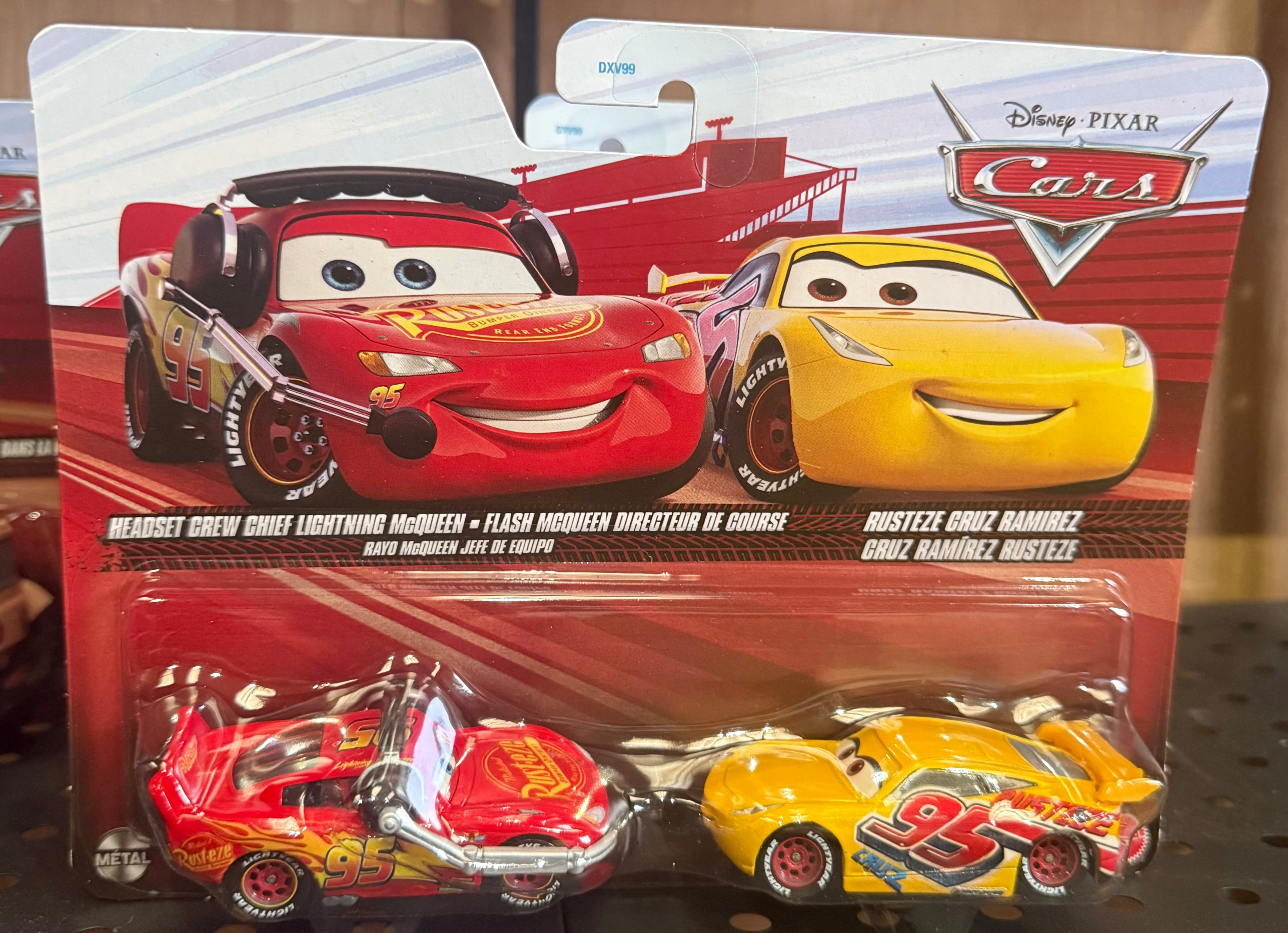Disney Cars Headset Crew Chief Lightning Mcqueen & Rusteze Cruz Ramirez