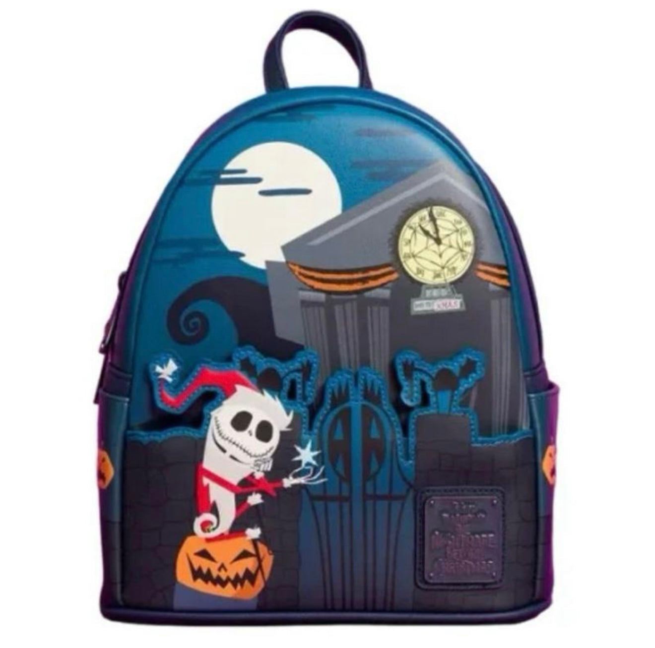 Loungefly Nightmare Before Christmas Santa Jack Graveyard Backpack