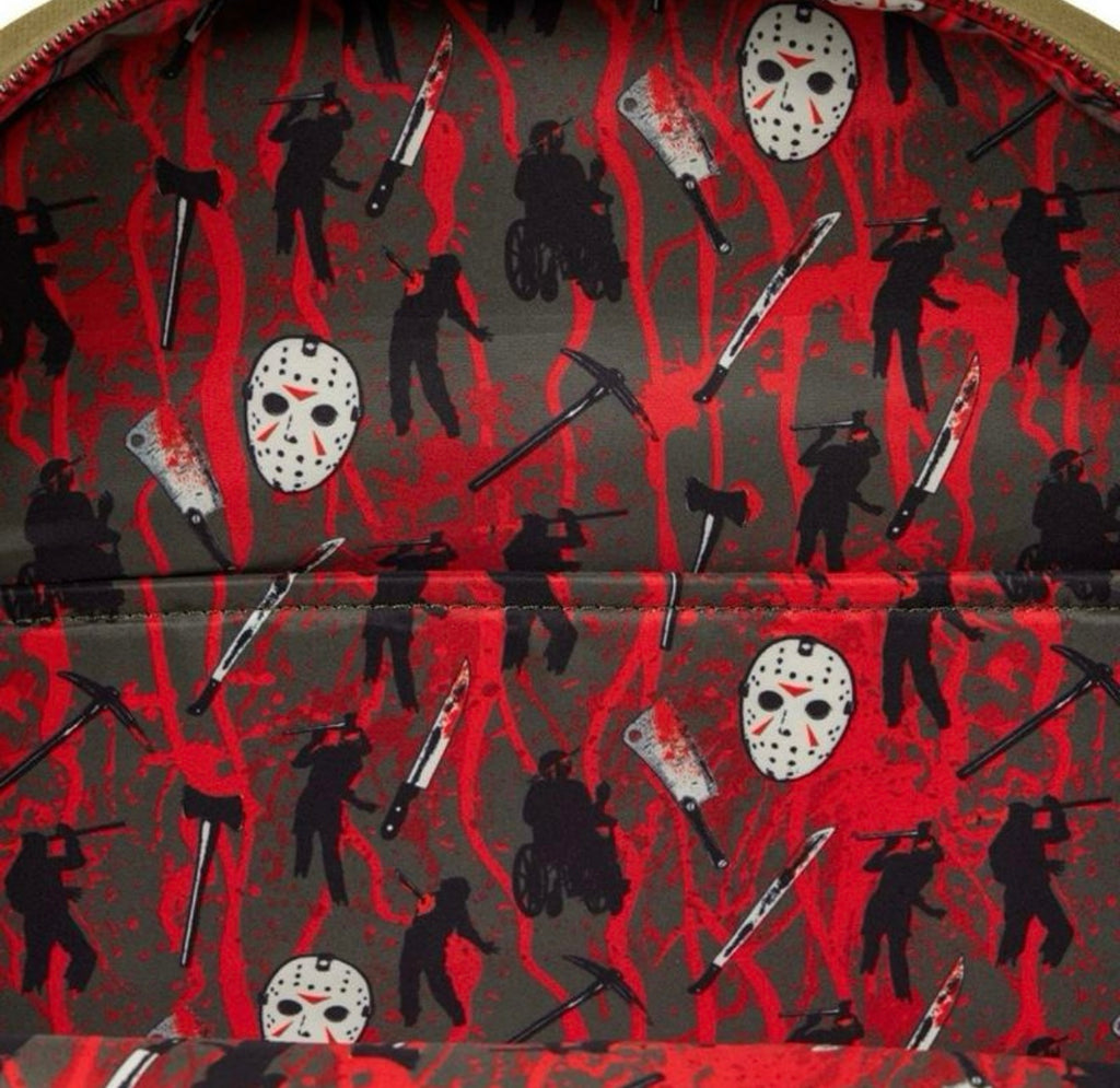 Camp Crystal Lake Friday The 13th Loungefly Full-Size Backpack