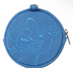 Loungefly Stitch Belt Bag Blue Embroidered Waist Pack with Zip Closure