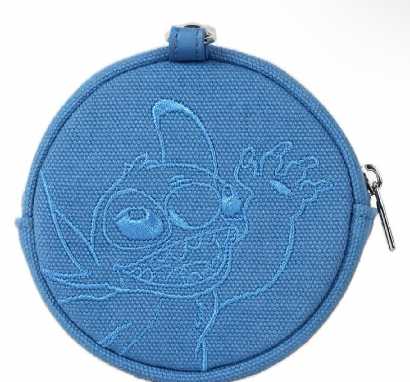 Loungefly Stitch Belt Bag Blue Embroidered Waist Pack with Zip Closure