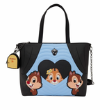 Loungefly Chip 'n' Dale Two Chips & a Miss Tote Bag with Coin Bag
