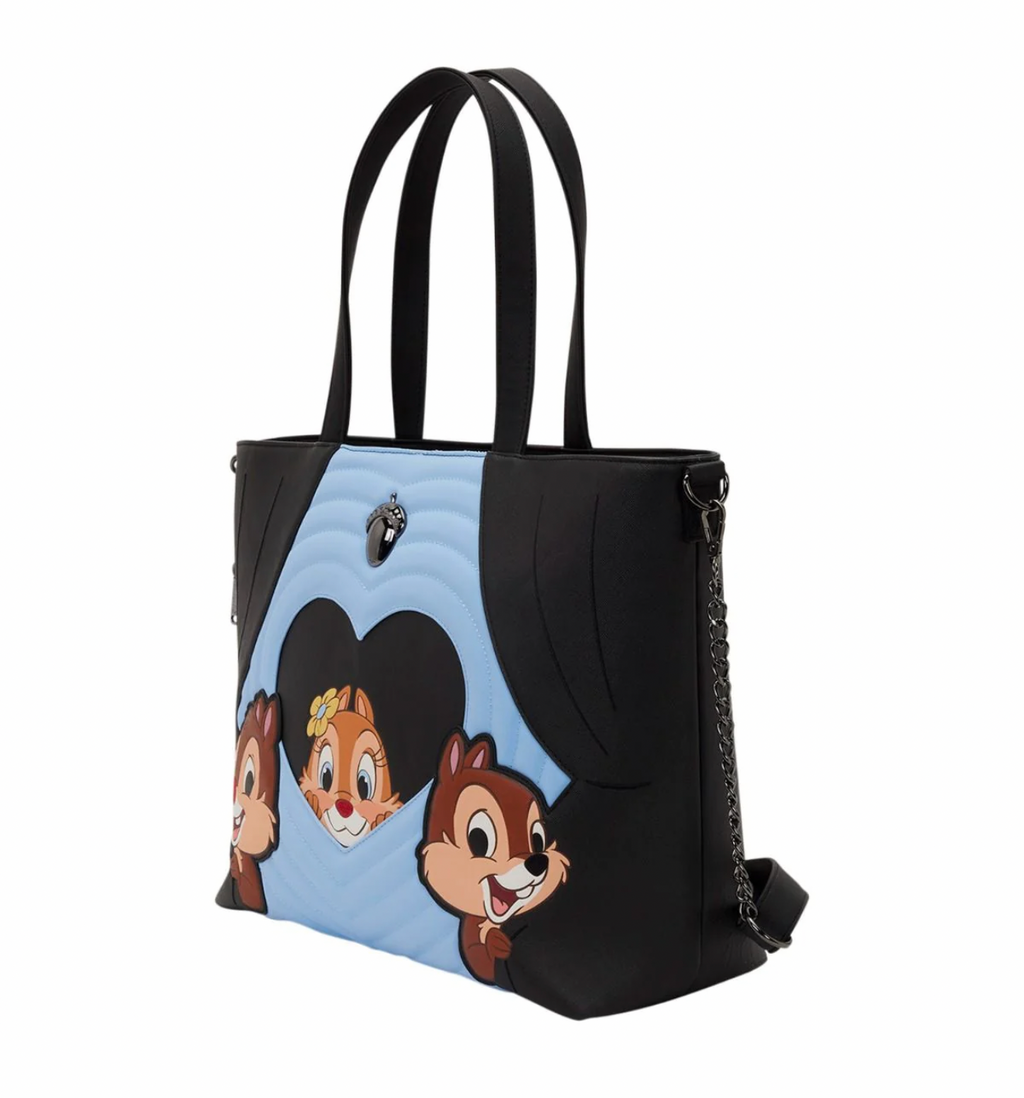 Loungefly Chip 'n' Dale Two Chips & a Miss Tote Bag with Coin Bag