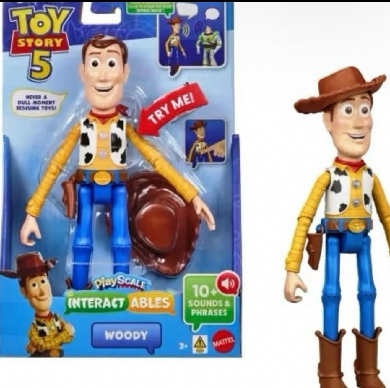 Toy Story 5 Movie Woody Interactive Feature Figure Mattel