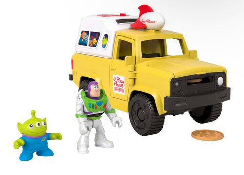 Fisher-Price Imaginext Toy Story Pizza Planet Truck with Buzz Lightyear Alien Playset