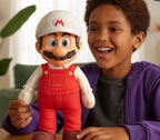 The Super Mario Galaxy Movie 35cm Articulated Soft Plush Toy Fire Mario