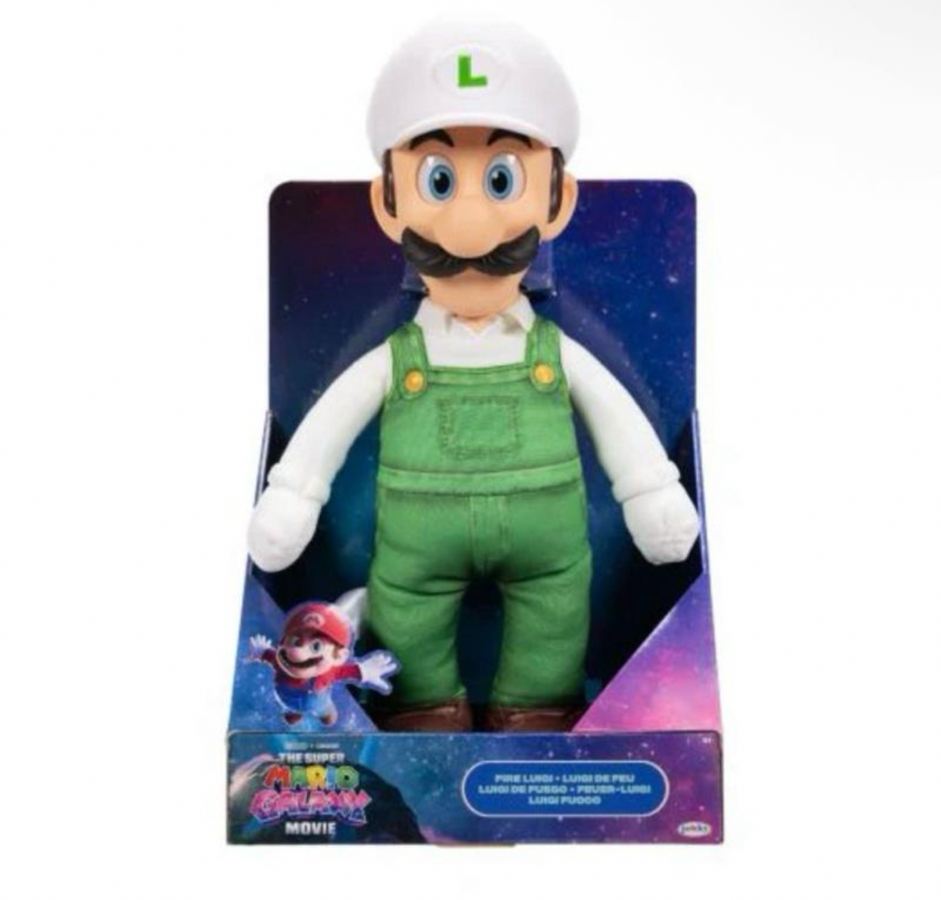 The Super Mario Galaxy Movie 15" Posable Plush Fire Luigi