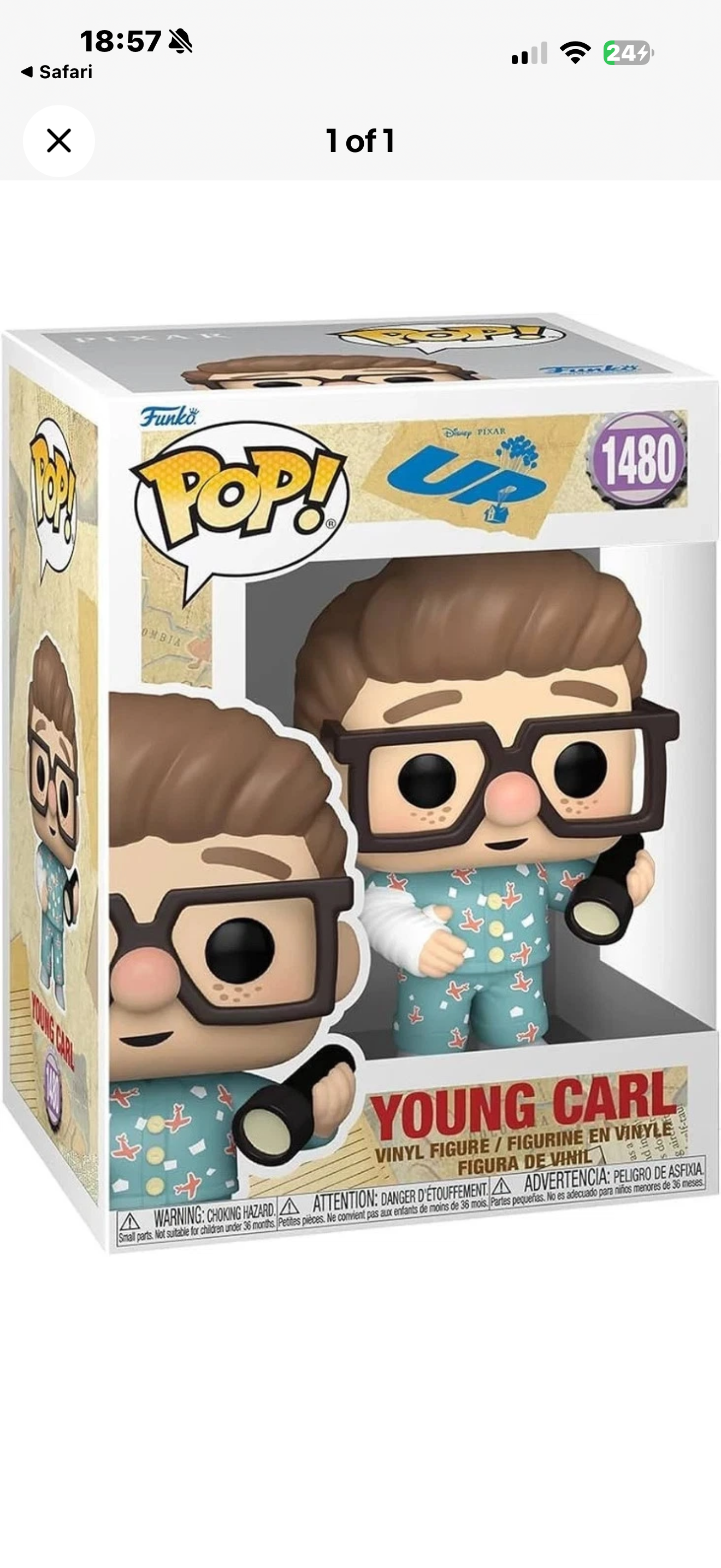 Pop Disney Up Young Carl Figure 1480