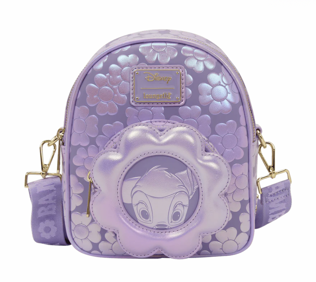 Loungefly - Bambi Iridescent Convertible Mini Backpack & Crossbody Bag
