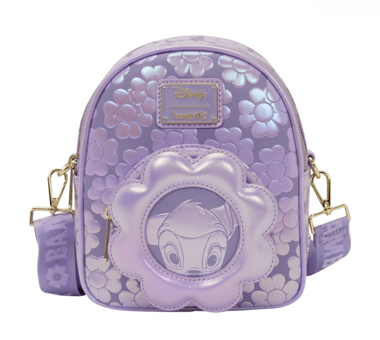 Loungefly - Bambi Iridescent Convertible Mini Backpack & Crossbody Bag