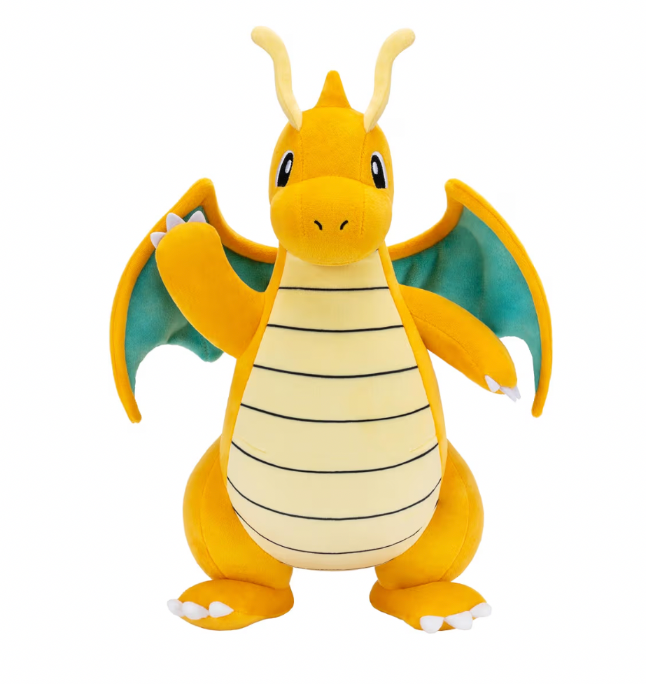 Pokémon Dragonite Plush - 12-Inch Soft Plush