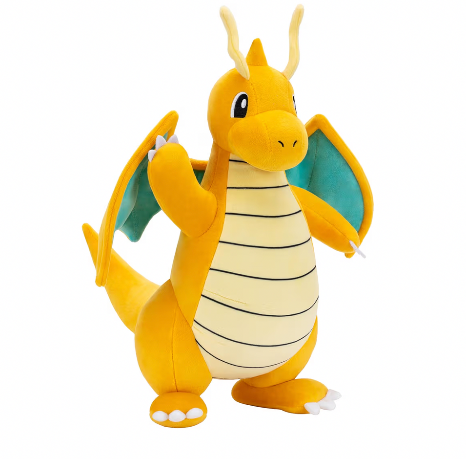 Pokémon Dragonite Plush - 12-Inch Soft Plush