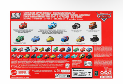 Disney Pixar Cars blister 10 mini vehicles