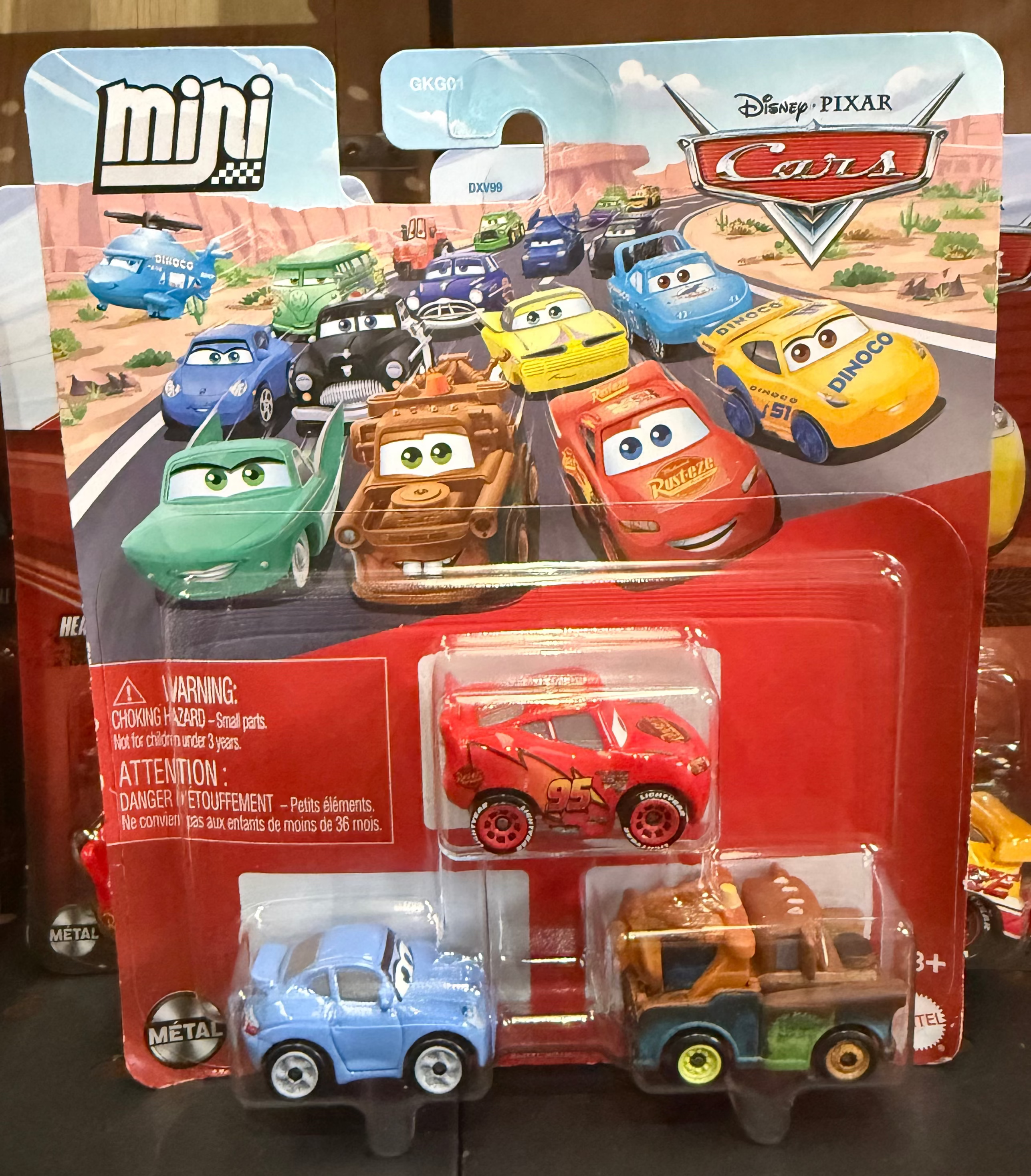 Disney Cars Minis Sally Lightning Mc Queen & Mater