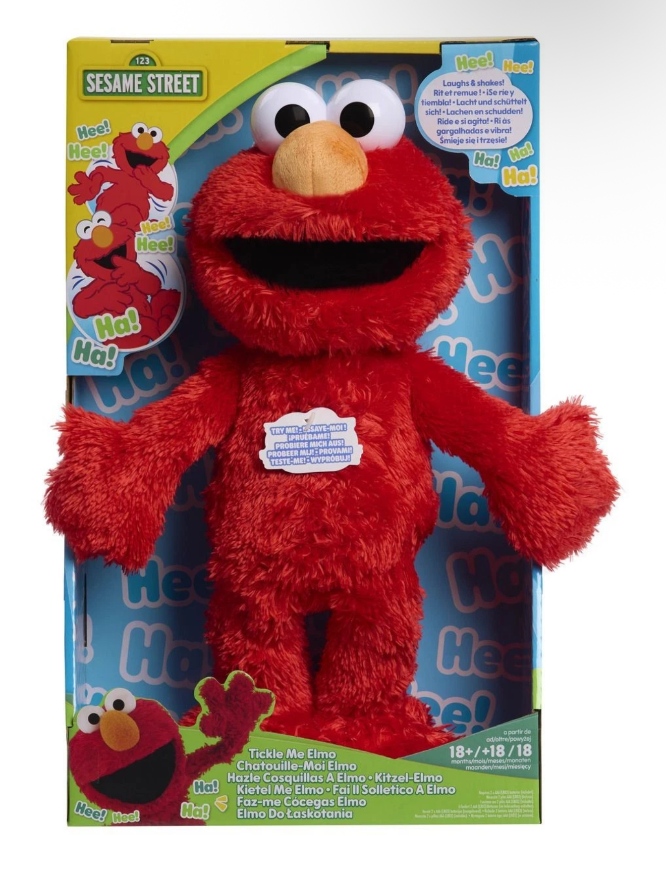 Just Play Sesame Street Tickle Me Elmo 13 inch Plush Doll