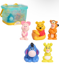 Winnie the Pooh Bath Caddy, 6-pieces, 5 Bath Toy Figures