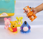 Winnie the Pooh Bath Caddy, 6-pieces, 5 Bath Toy Figures