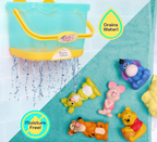 Winnie the Pooh Bath Caddy, 6-pieces, 5 Bath Toy Figures