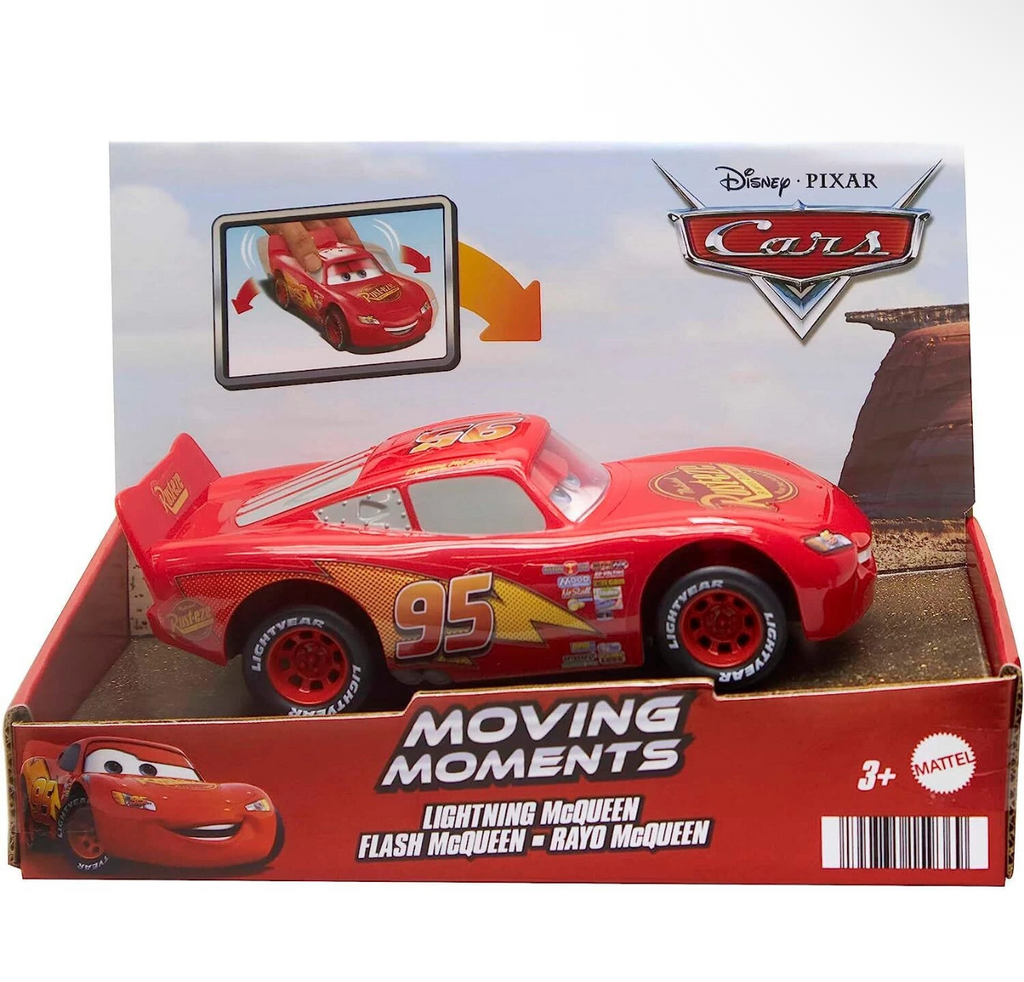 Disney Pixar CARS Moving Moments Lightning Mcqueen Moving Eyes & Mouth