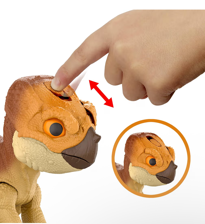 Mattel Jurassic World Rebirth Primal Protector Aquilops With Sounds