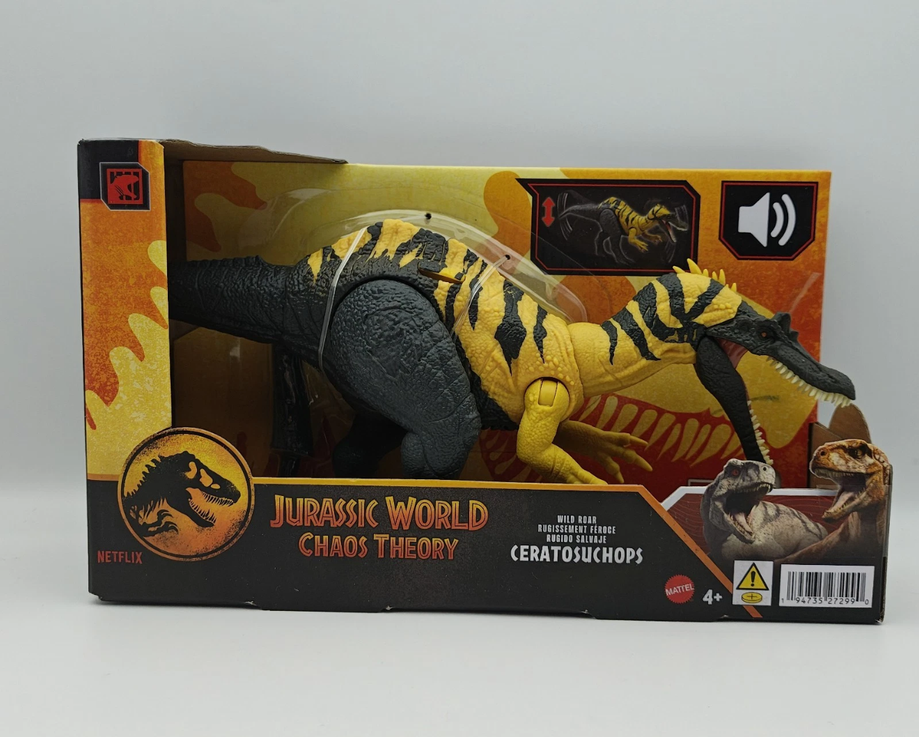 Jurassic World Chaos Theory Wild Roar Ceratosuchops