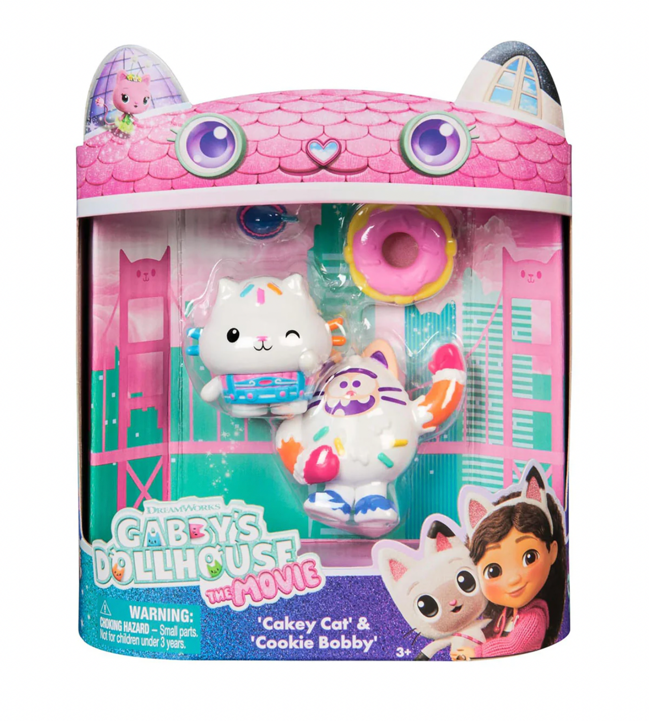 Gabby's Dollhouse: The Movie: Cakey Cat & Cookie Bobby Figures