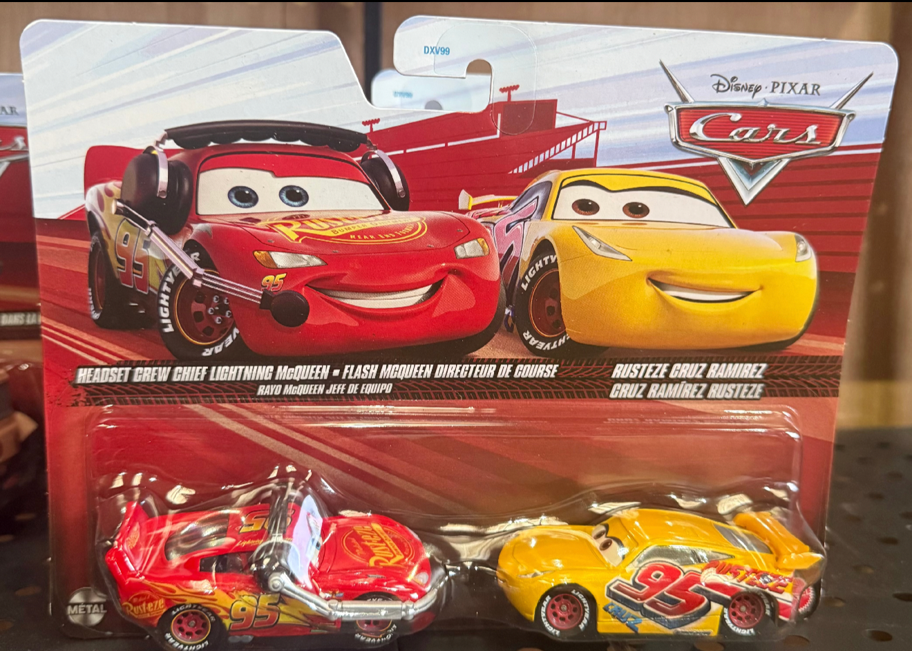 Disney Cars Headset Crew Chief Lightning Mcqueen & Rusteze Cruz Ramirez