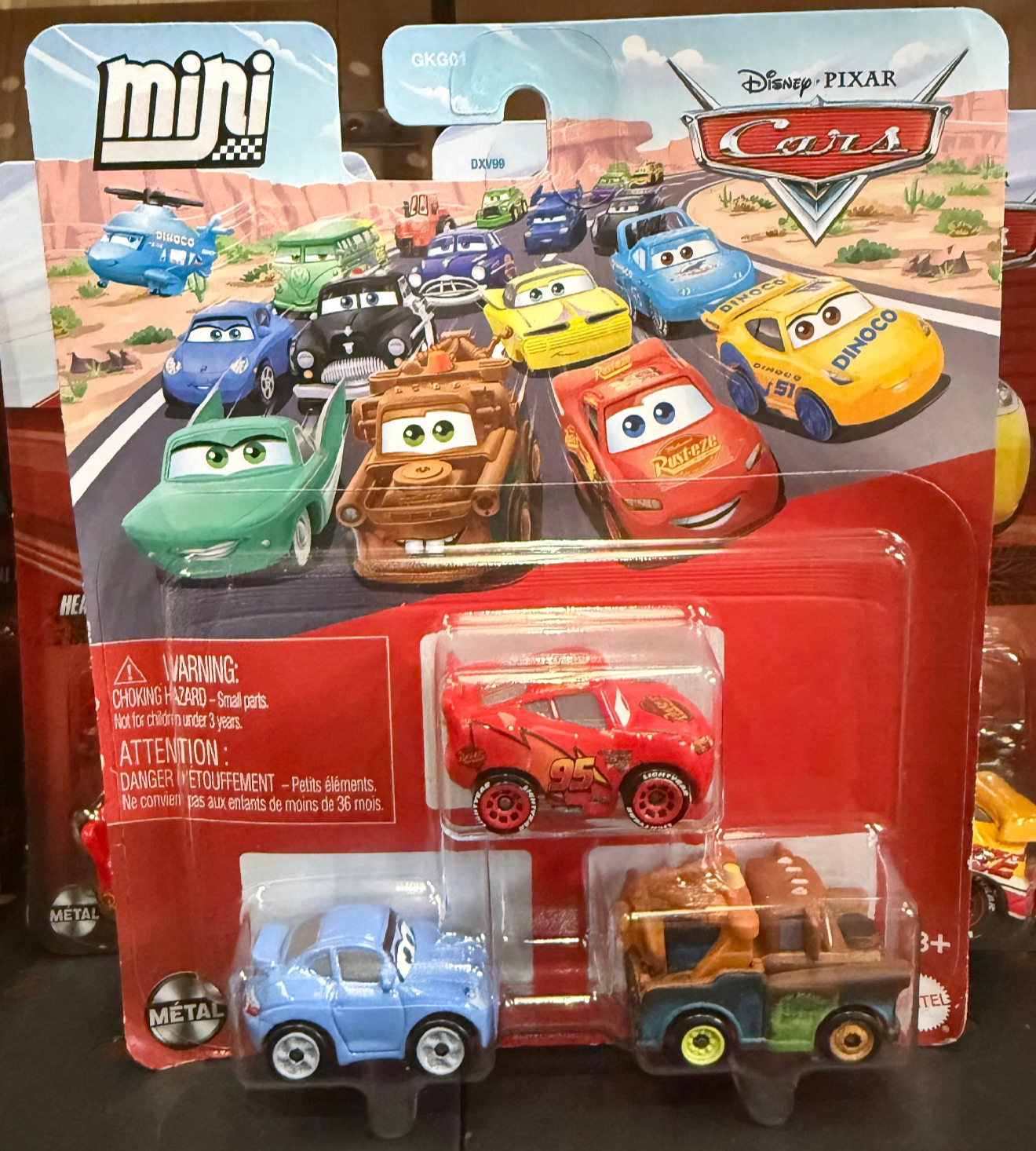 Disney Cars Minis Sally Lightning Mc Queen & Mater