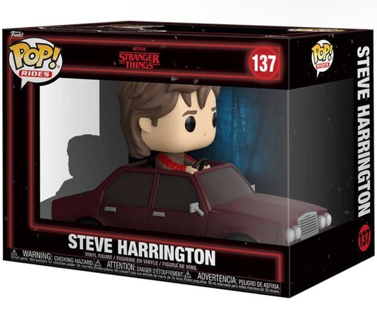 Funko Pop Rides Stranger Things Steve Harrington in Car Vinyl Figure