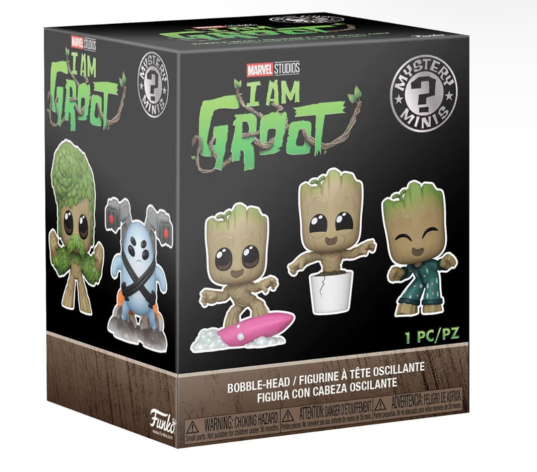 Funko Mystery Minis Marvel Studios Groot One Box Supplied
