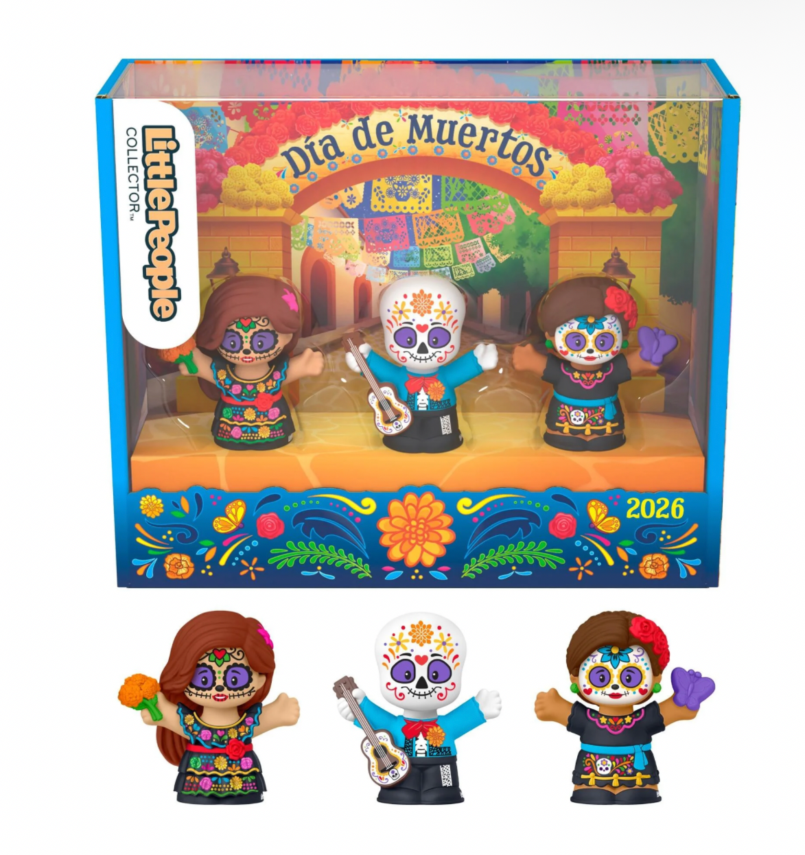 FISHER PRICE LITTLE PEOPLE COLLECTIBLE FIGURE SET - DIA DE MUERTOS