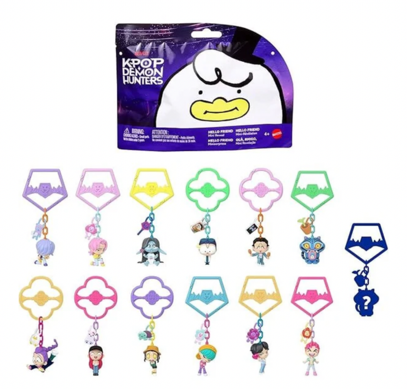 KPop Demon Hunters, Mini Collectible Keychain Figures One Supplied