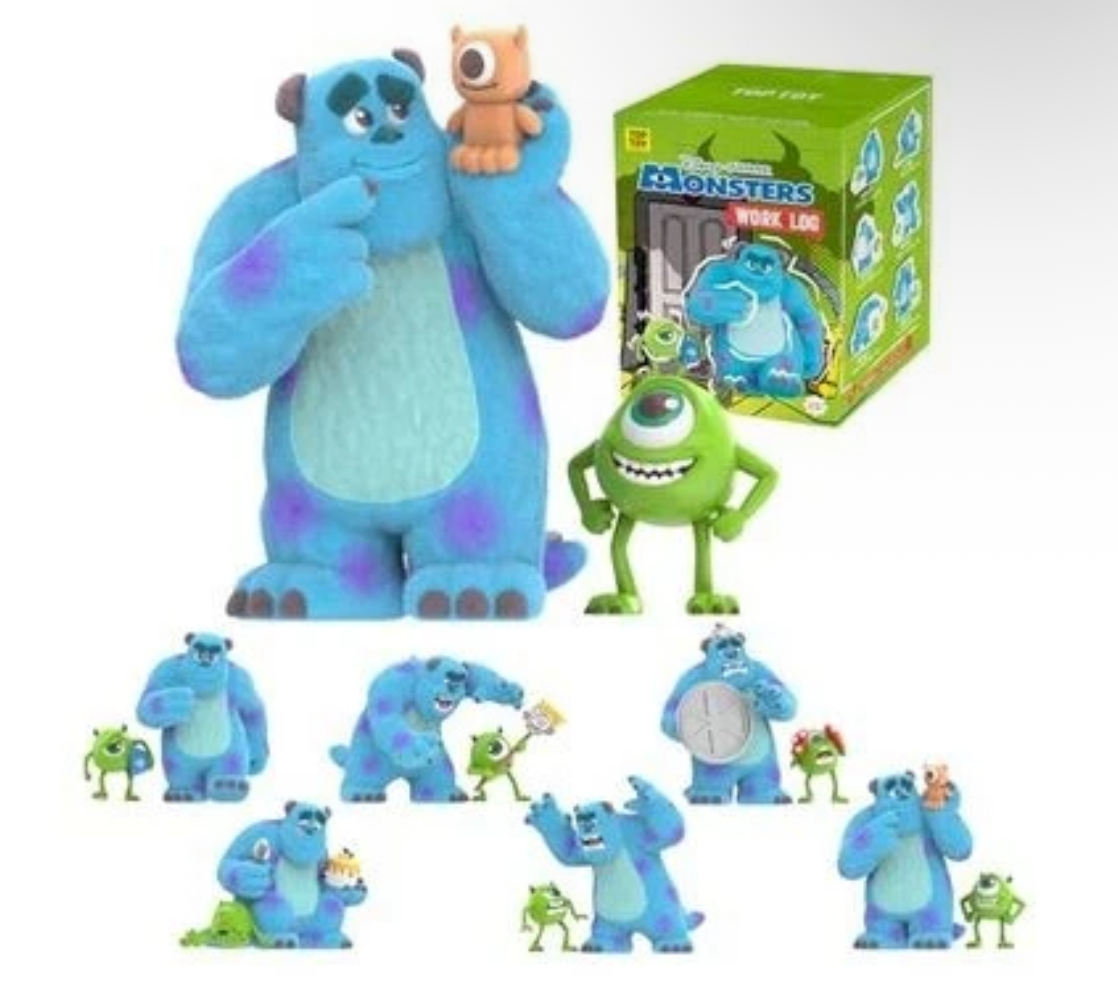 Disney Monsters Inc Work Diary Series Blind Box 1 Piece Top Toy