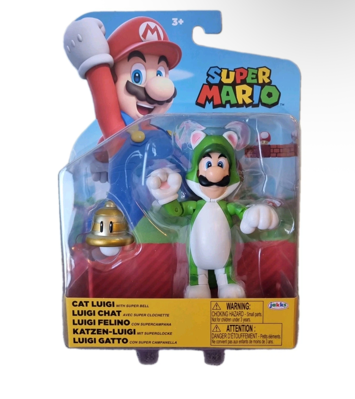 SUPER MARIO BROS Cat Luigi With Super Bell Figure