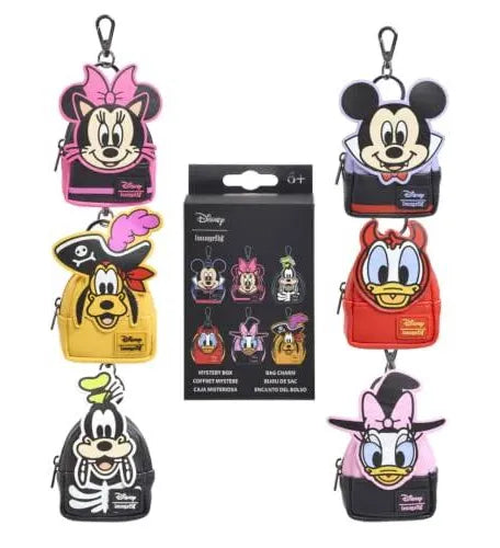 Loungefly Disney Mickey & Friends Halloween Mini Backpack Mystery Charms