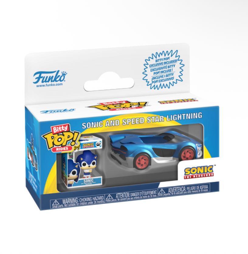 Sonic and Speed Star Lightning Sonic The Hedgehog Funko Bitty Pop! Ride