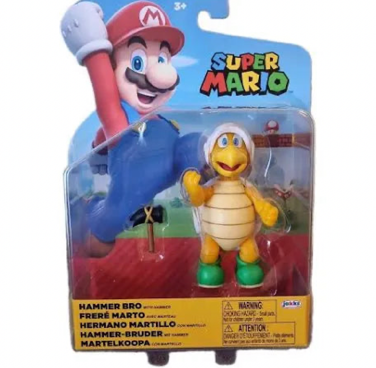 SUPER MARIO BROS 4" Hammer Bro With Hammer Figure