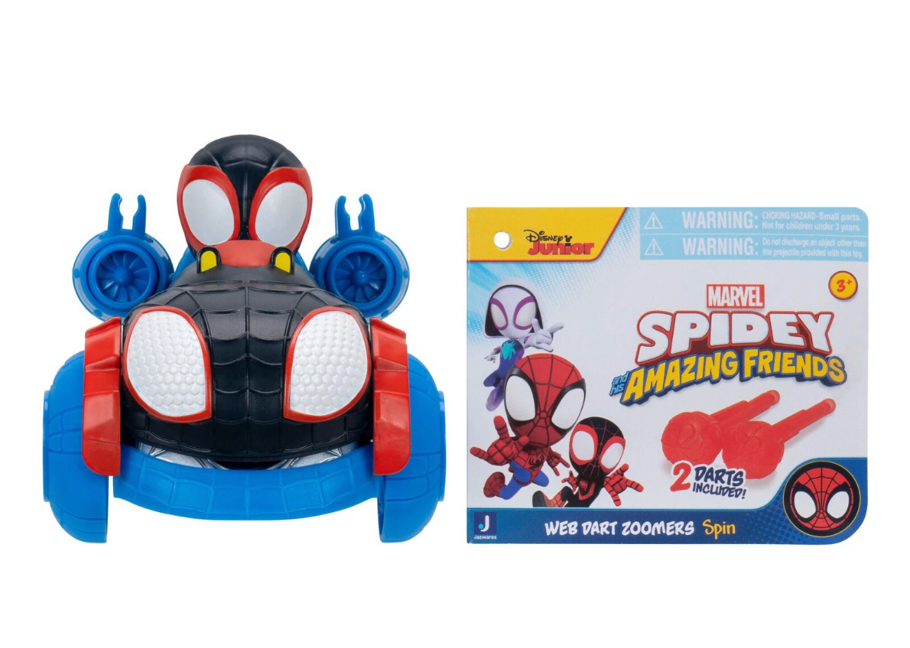 Marvel Spidey Amazing Friends Web Dart Zoomers Car Vehicle Spin