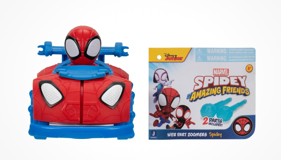 Marvel Spidey Amazing Friends Web Dart Zoomers Car Vehicle Spin Spidey