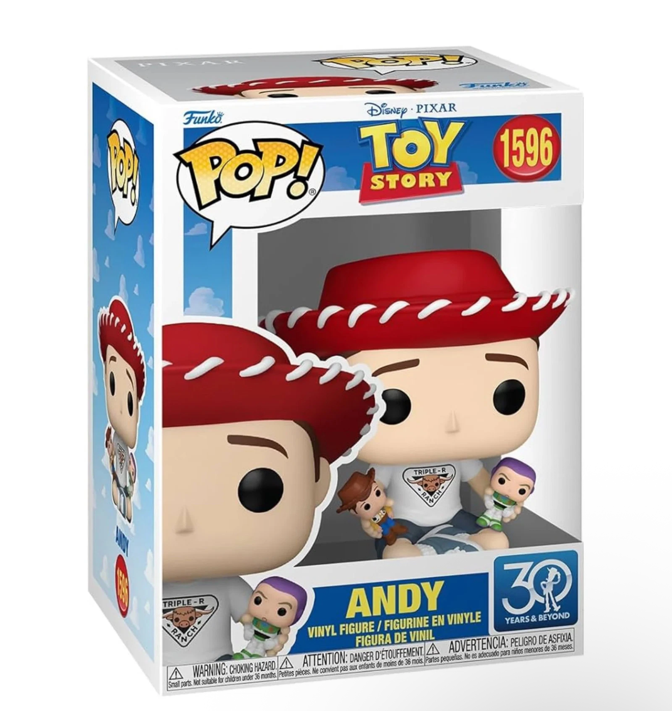 Toy Story - Andy [w/ Woody & Buzz] #1596 - Funko Pop! Vinyl Disney