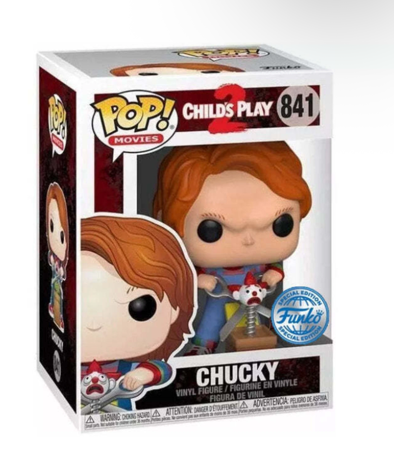 Child's Play 2 Chucky w/Buddy & Giant Scissors (Special Edition) #841 Funko Pop!