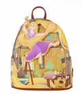 Loungefly Disney Tangled Rapunzel Glow Pin Trader Mini Backpack