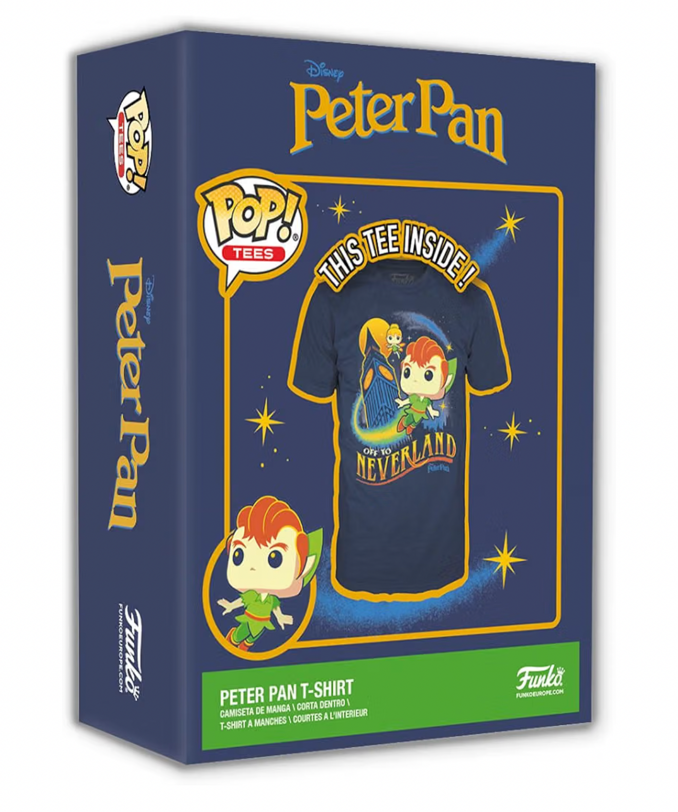 Funko Boxed Tee: Peter Pan Big Ben Large T-Shirt Clothes Gift Idea